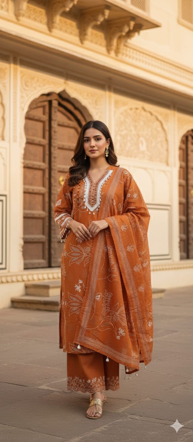 SALWAR SET  LACE WORK 54672