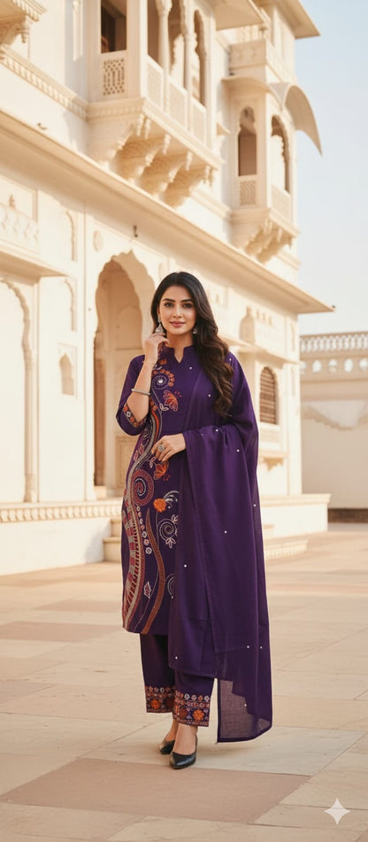 Salwar Set Purple