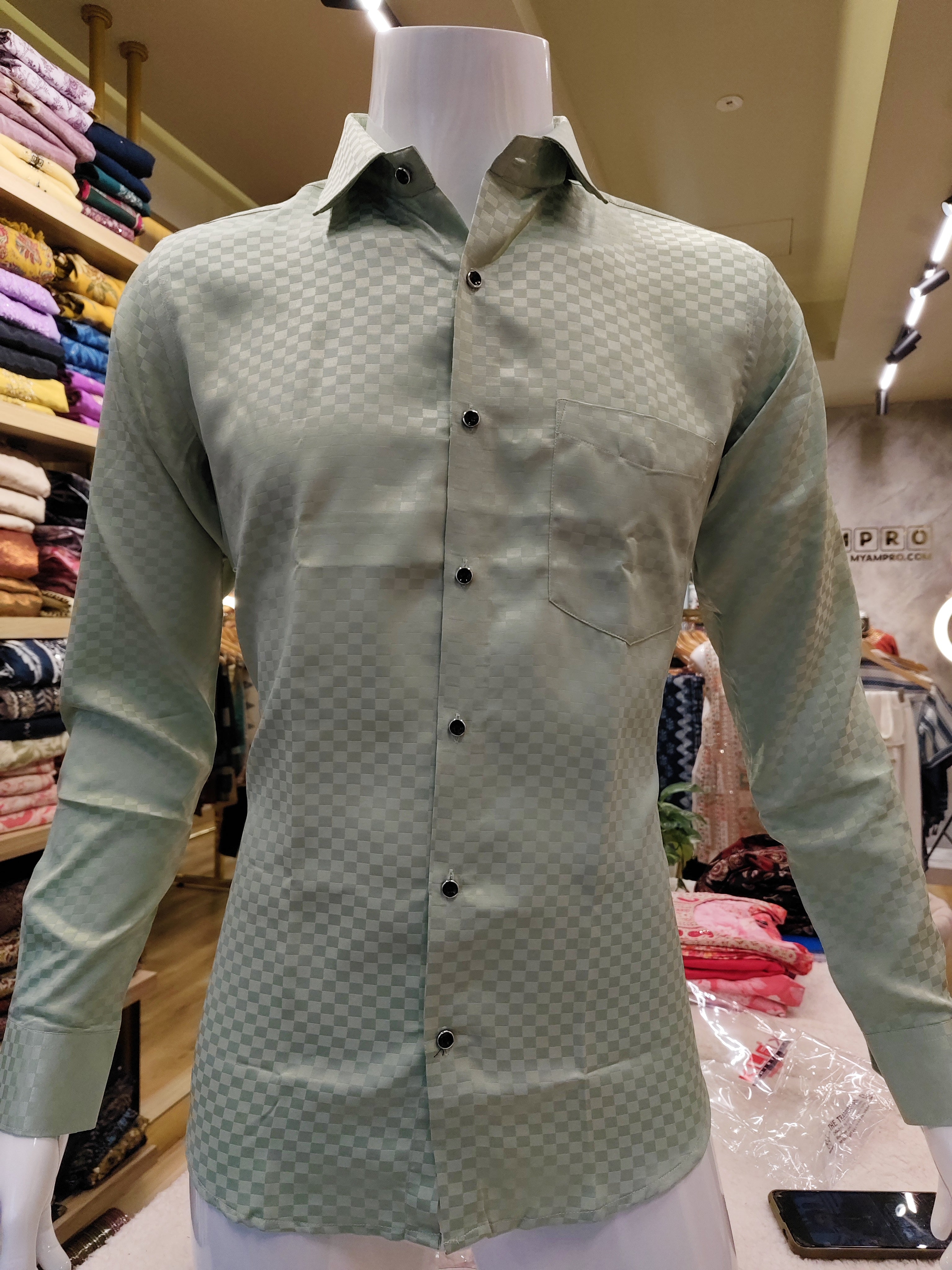 Men's wear linen cotton full sleeve premium quality shirt.