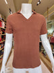 Men's wear cotton Linen Half Sleeves plane T Shirts.