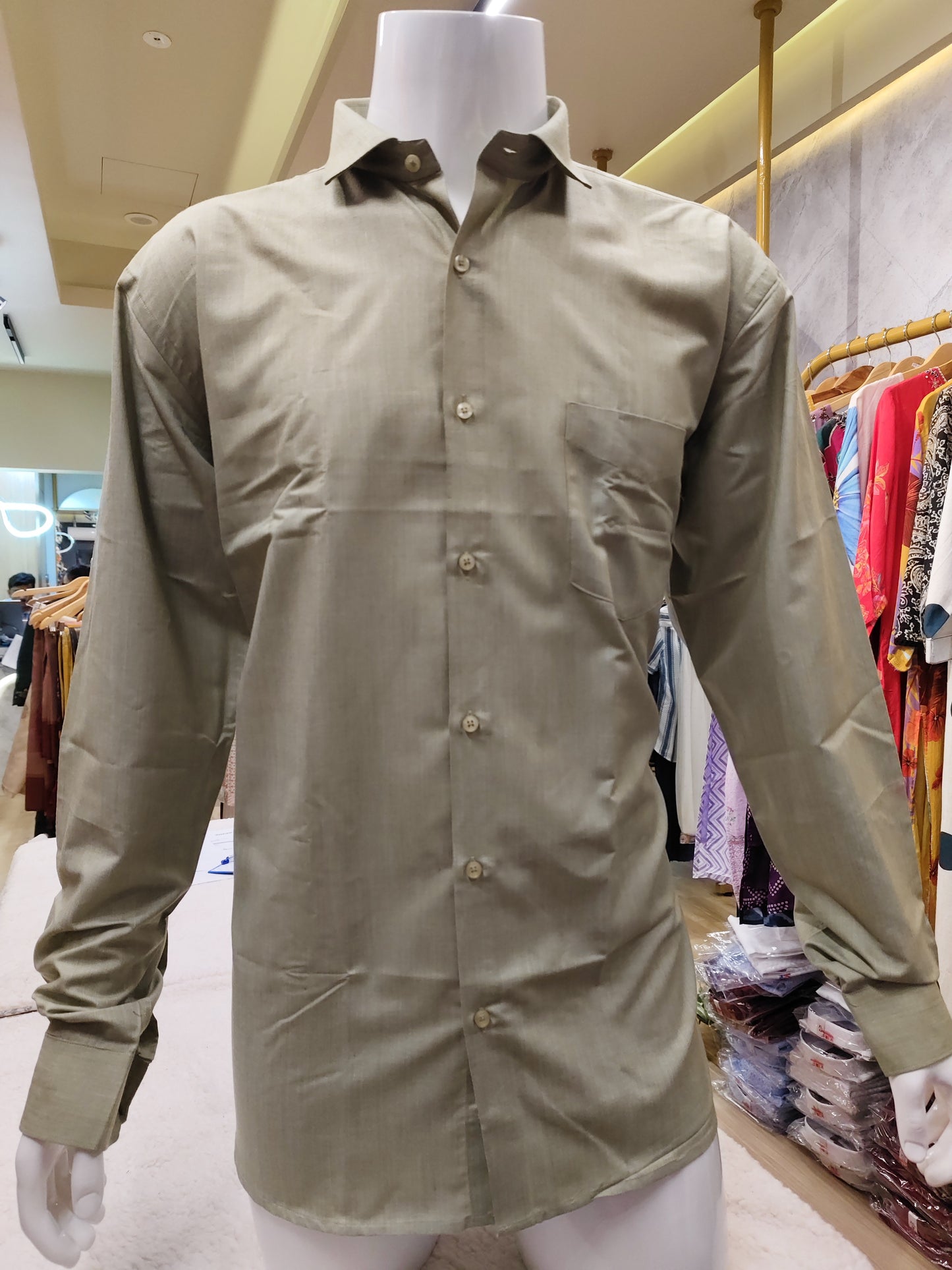 Men's wear linen cotton full sleeve premium quality shirt.