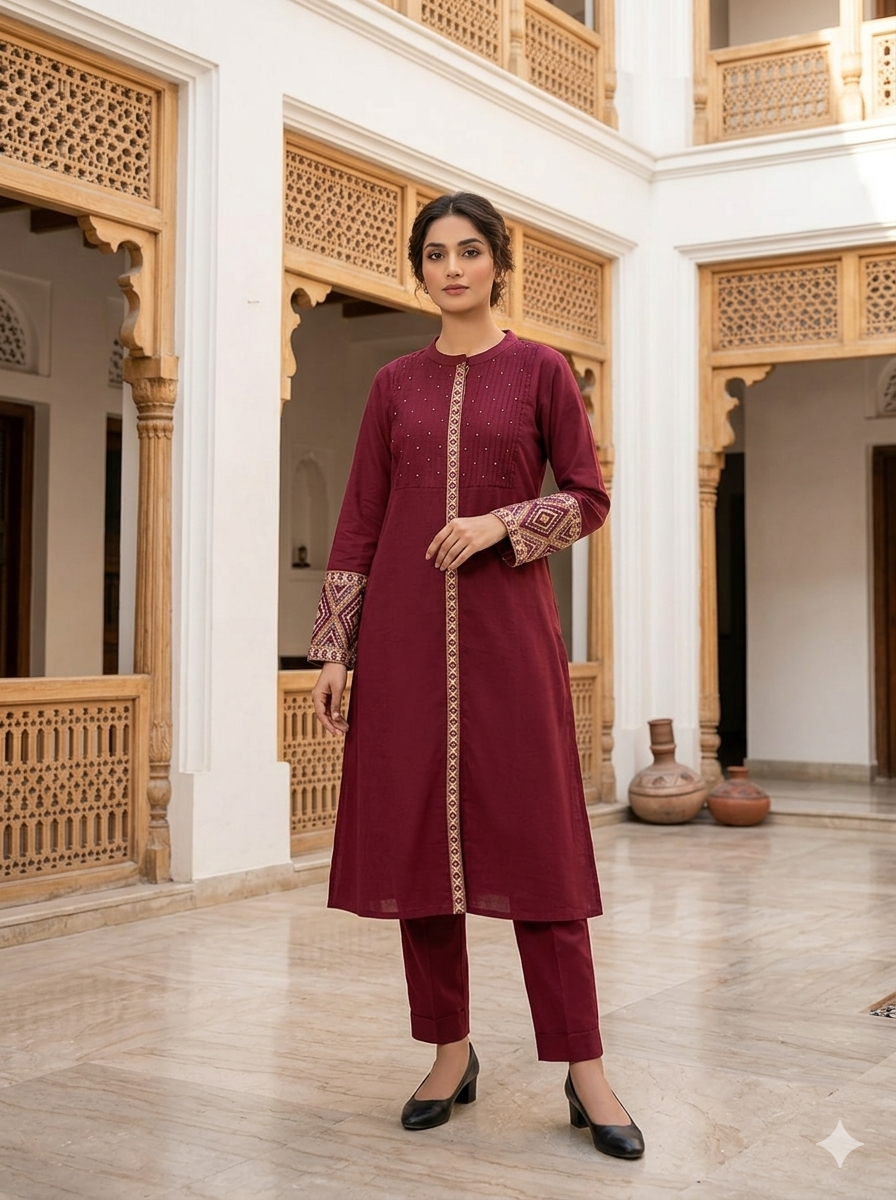 C0 0rd Set 56767 maroon