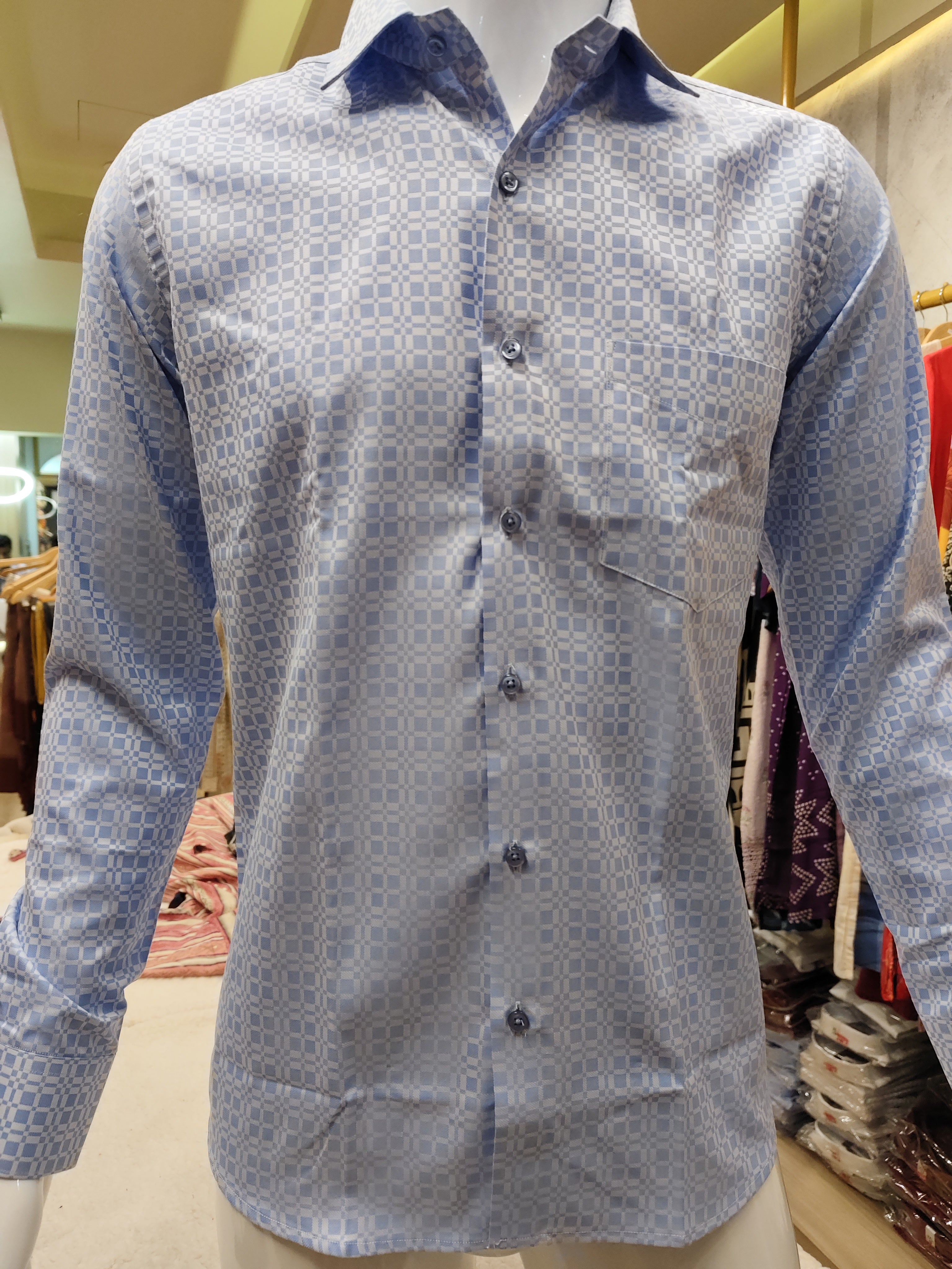 Men's wear linen cotton with full sleeve premium quality shirt.