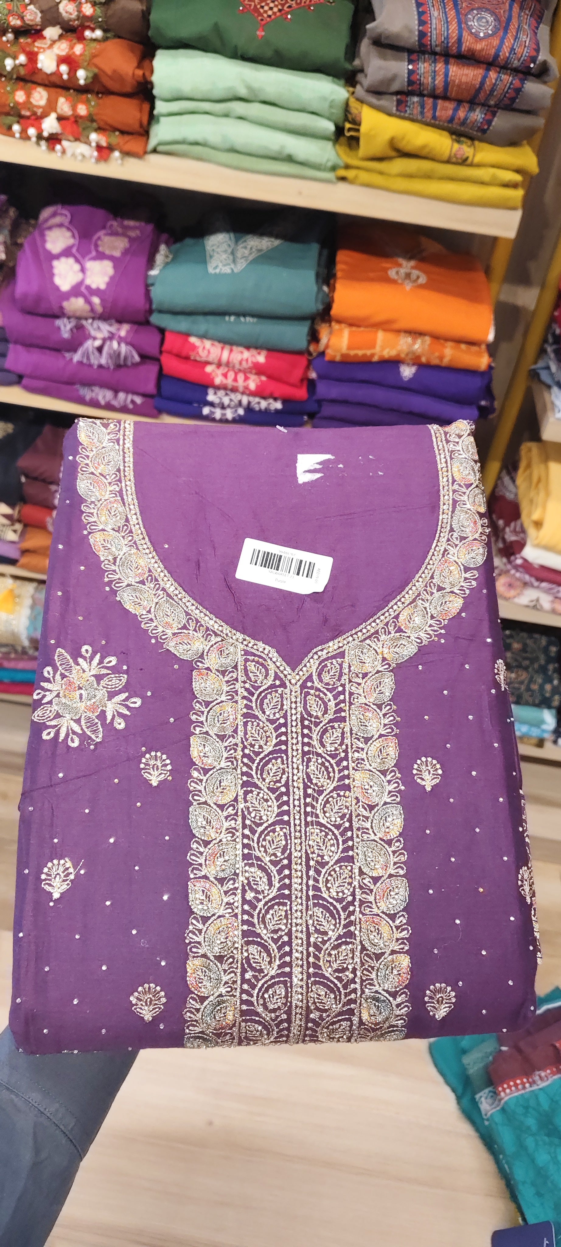 SALWARSET MATERIAL SEMY PARTY WEAR 6666