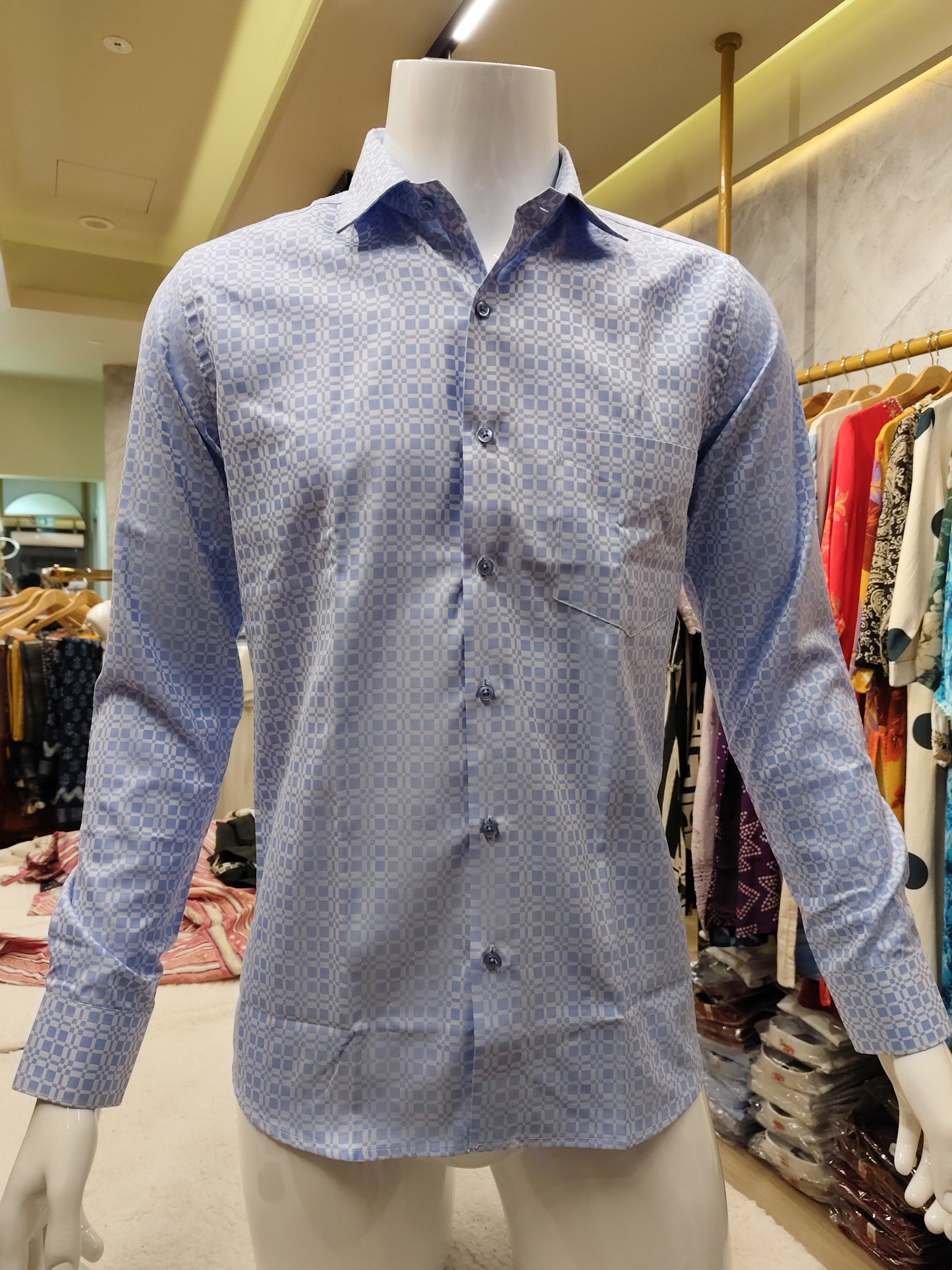 Men's wear linen cotton with full sleeve premium quality shirt.