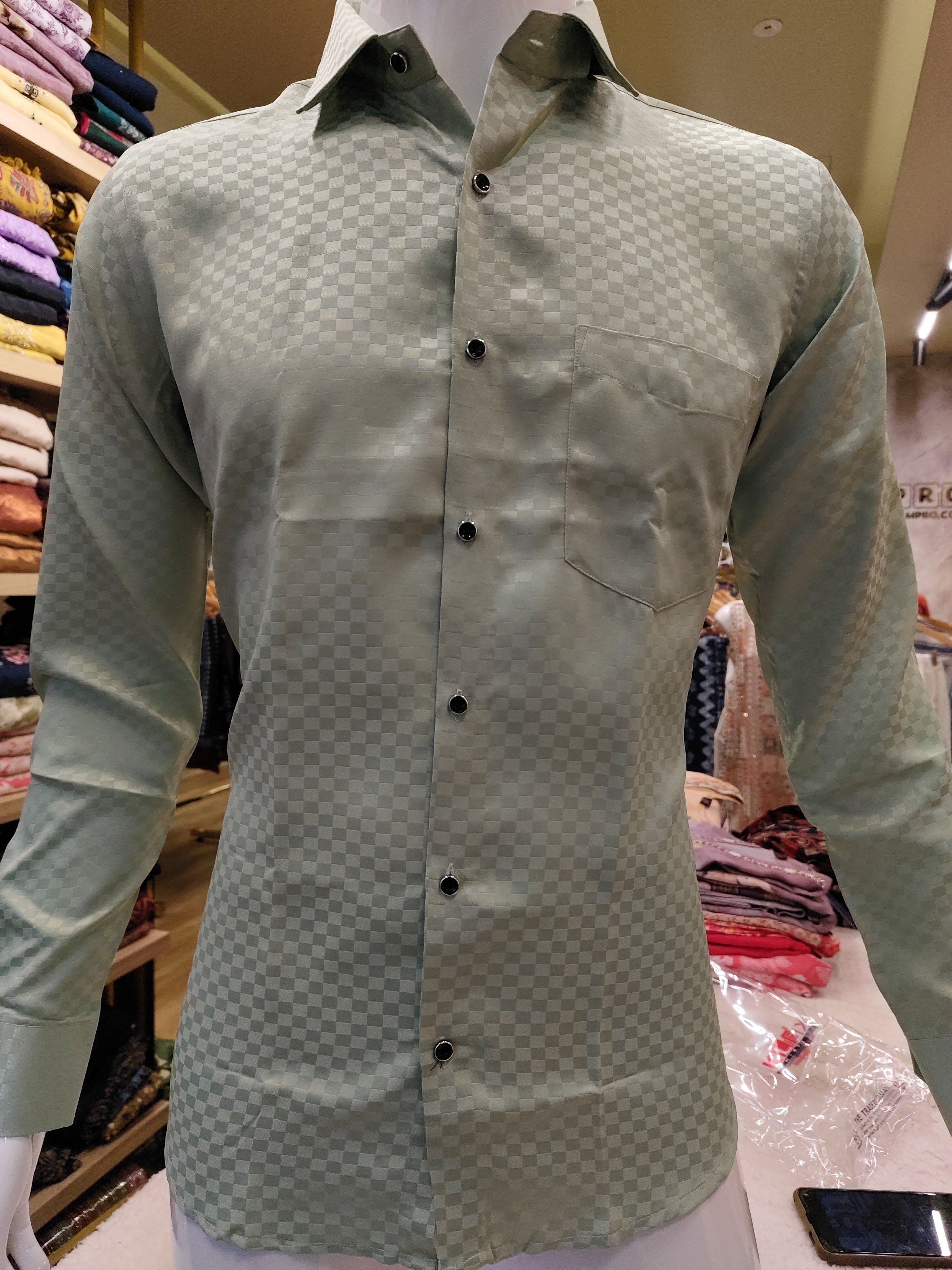 Men's wear linen cotton full sleeve premium quality shirt.