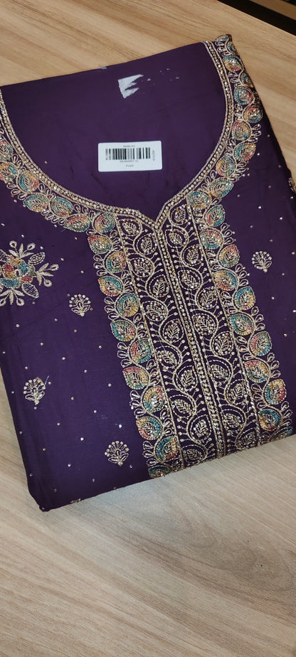 SALWARSET MATERIAL SEMY PARTY WEAR 6666