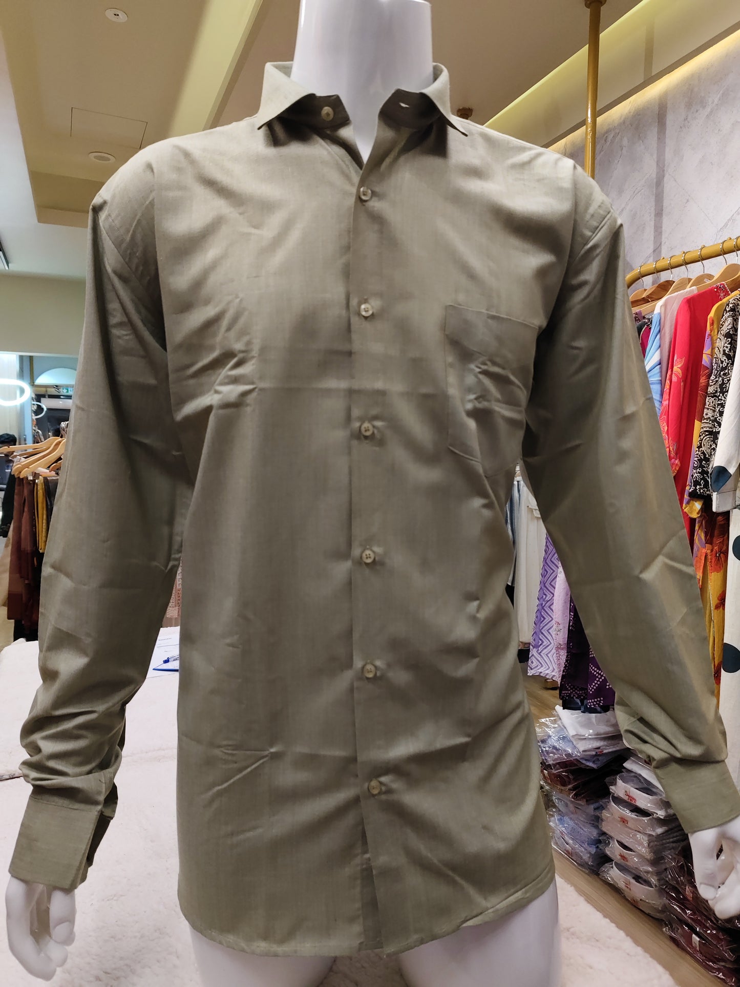 Men's wear linen cotton full sleeve premium quality shirt.